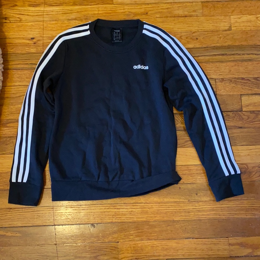 Adidas black crewneck